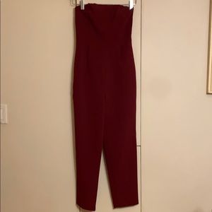 Express burgundy romper